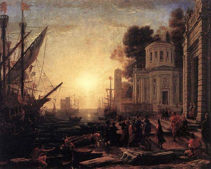 Claude Lorrain The Disembarkation of Cleopatra at Tarsus oil painting picture